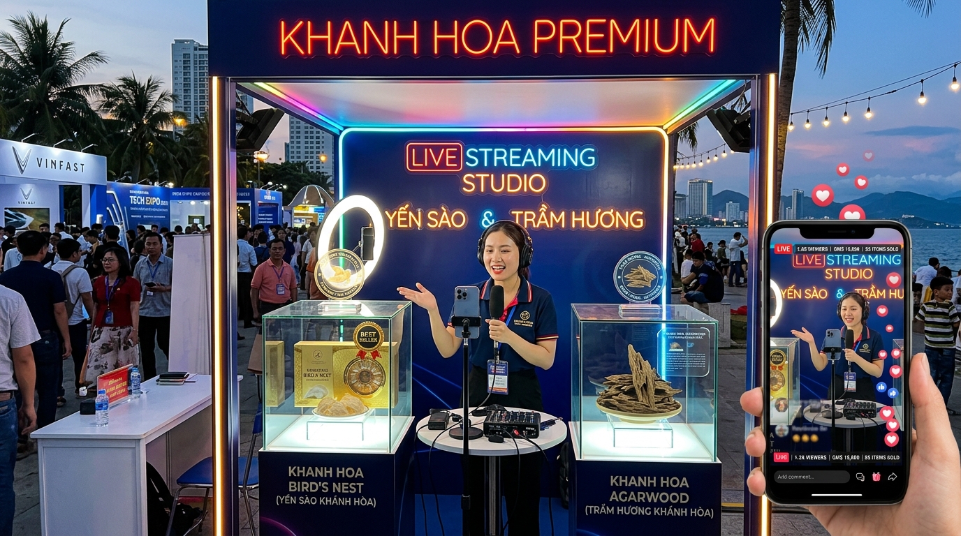 Studio Livestream OCOP Xứ Trầm Hương